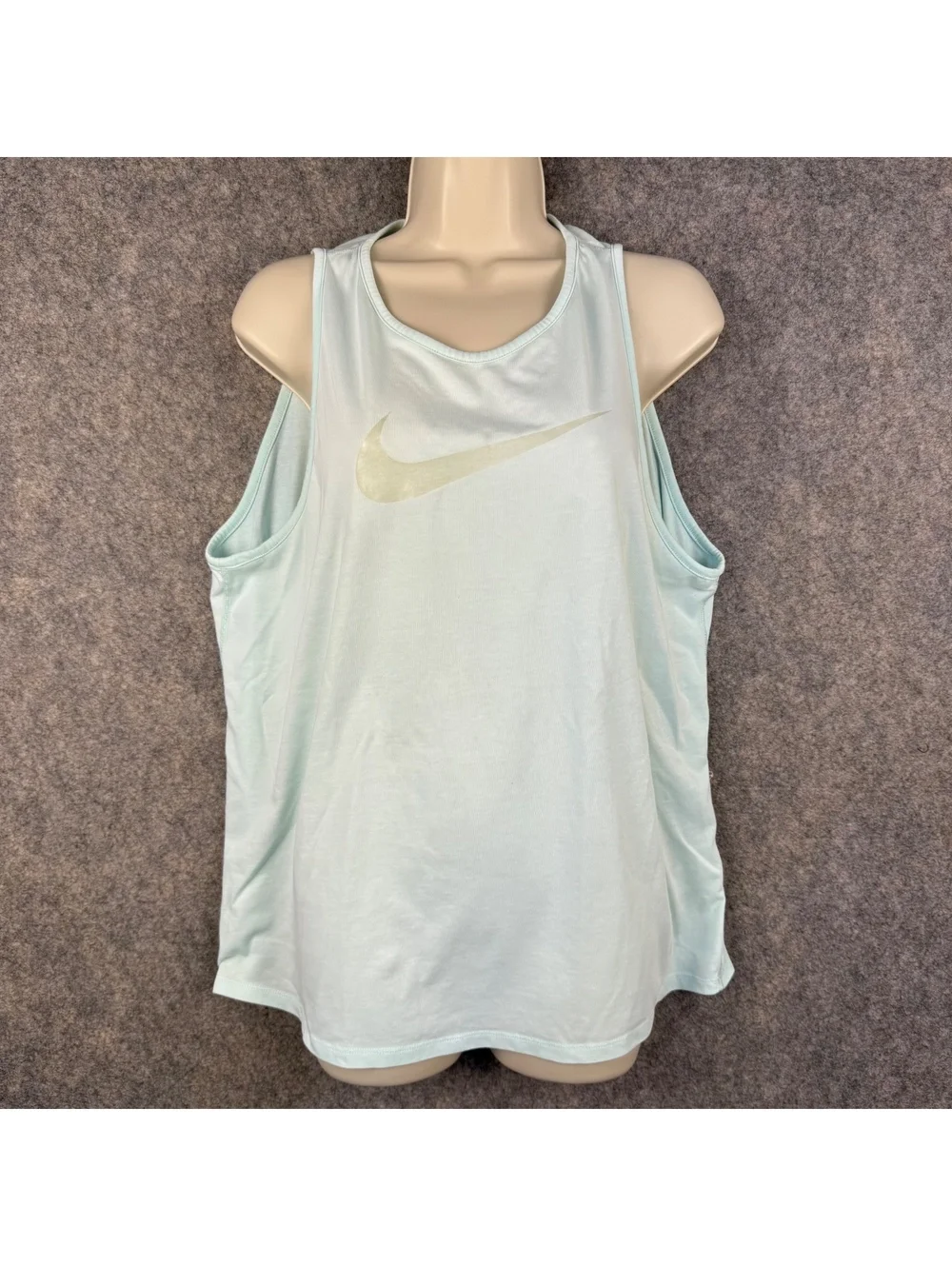 Nike Tee Dri-Fit Running Workout Tank Top Mint Green Women Size XL 784